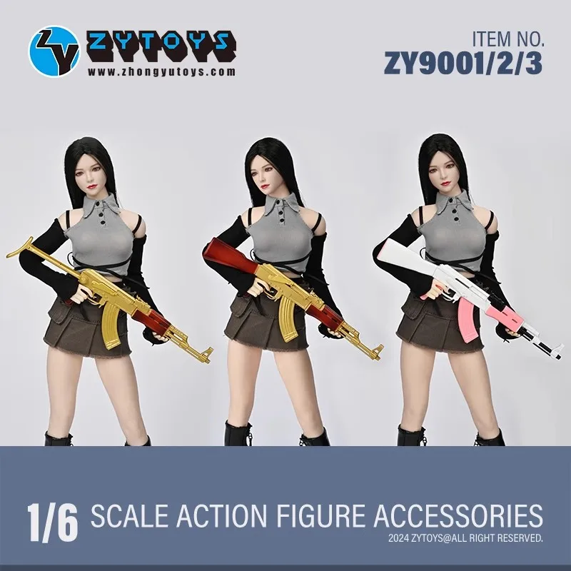 ZYTOYS ZY9001 1/6 Scale Soldier Accessories 14.5CM AK47 Weapon Plastics Model Toy Fit 12'' Action Figure Body In Stock