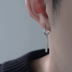 Street Mens Minimalist Earring Vintage Punk Long Dangle Small Earrings For Men Women Hip Hop Bar Party Jewelry Birthday Gifts