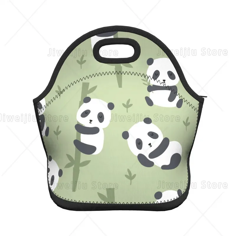 

Многоразовая сумка для обеда с милой пандой, изолированные сумки-тоут, многоразовая коробка, герметичный контейнер-холодильник, легкий вес