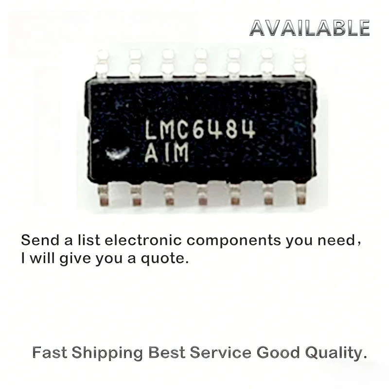 

10 шт. новые оригинальные операционные усилители LMC6484AIM LMC6484AIMX/NOPB, корпус SOP14