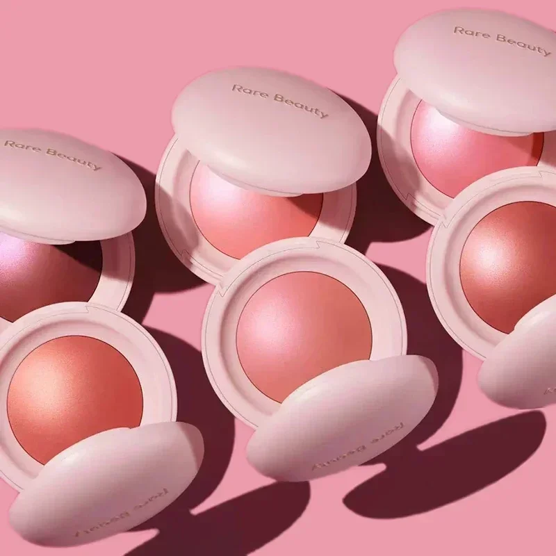 Mode Vloeibare Blusher Luminizer Setting Powder met Spiegel Vloeibare Foundation Blush Langdurige Hydraterende Lipgloss Make-up