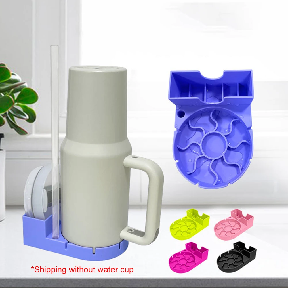 Silicone Tumbler Drying Station Non-Slip Bottle Water Filter Rack Sports Bottle Drainer Stand for Cup Lid Straw Drying Bracket