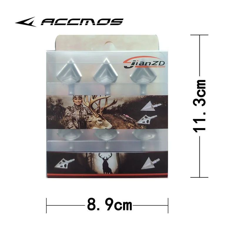 

6/12/18 Pcs Blades Arrowhead Hunting Broadheads 100Grain for Archery Stainless Steel Arrow Head Bow Shooting Arrow Accessories