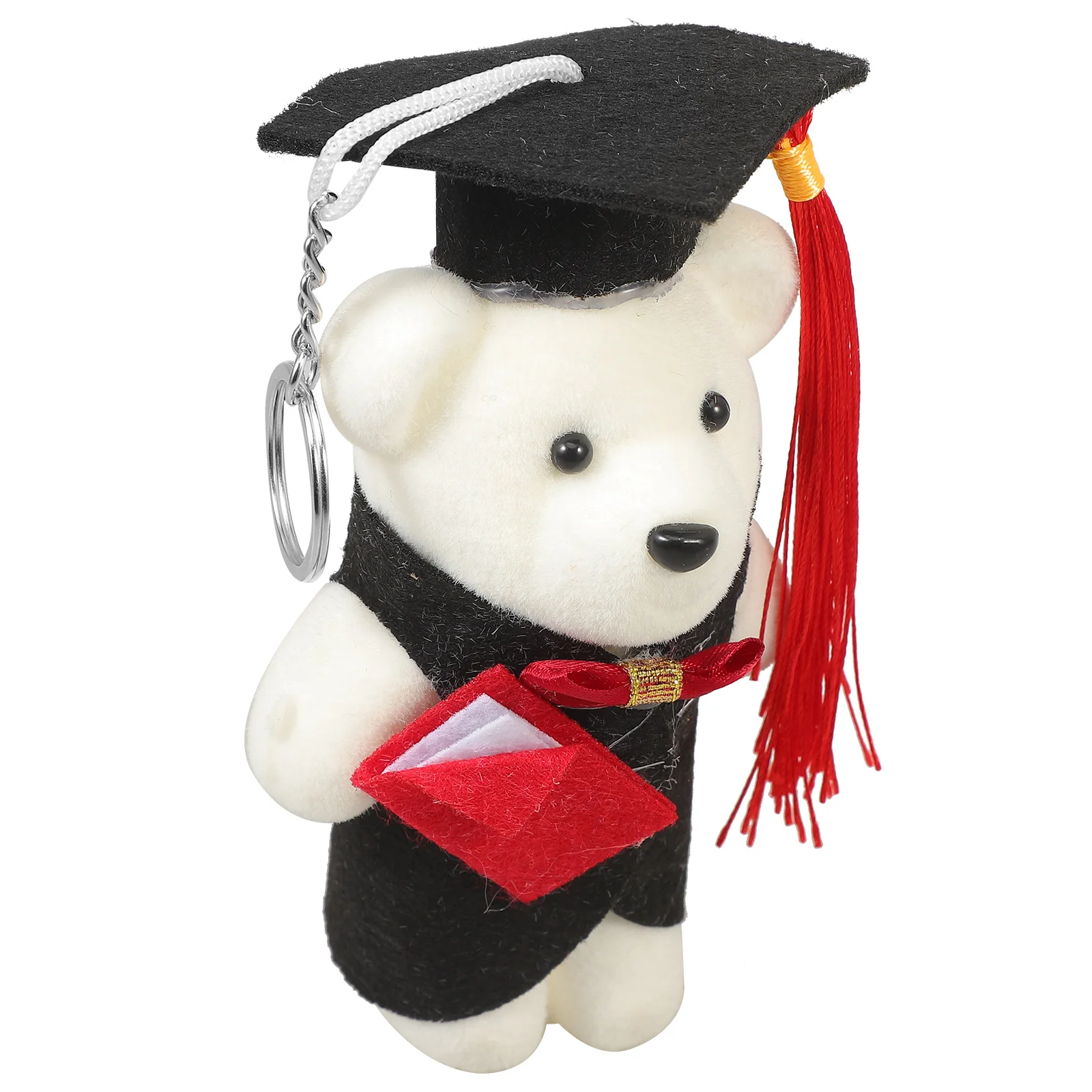 Breloczek Niedźwiedź Absolwent, Brelok Niedźwiedź Doktor, Zawieszka do Torby, Dekoracja na Plecak, Bagaż, Upominki na Przyjęcie Absolwentów, Prezent