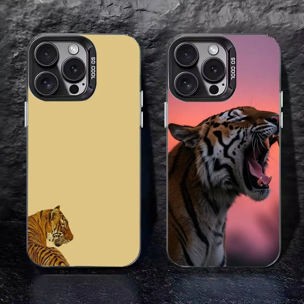 Japanese Ukiyo-e Tiger   Phone Case For iPhone 17 16 15 14 13 12 11 Pro Max XS Max 7 8 Plus Shockproof Silicone Matte Cover