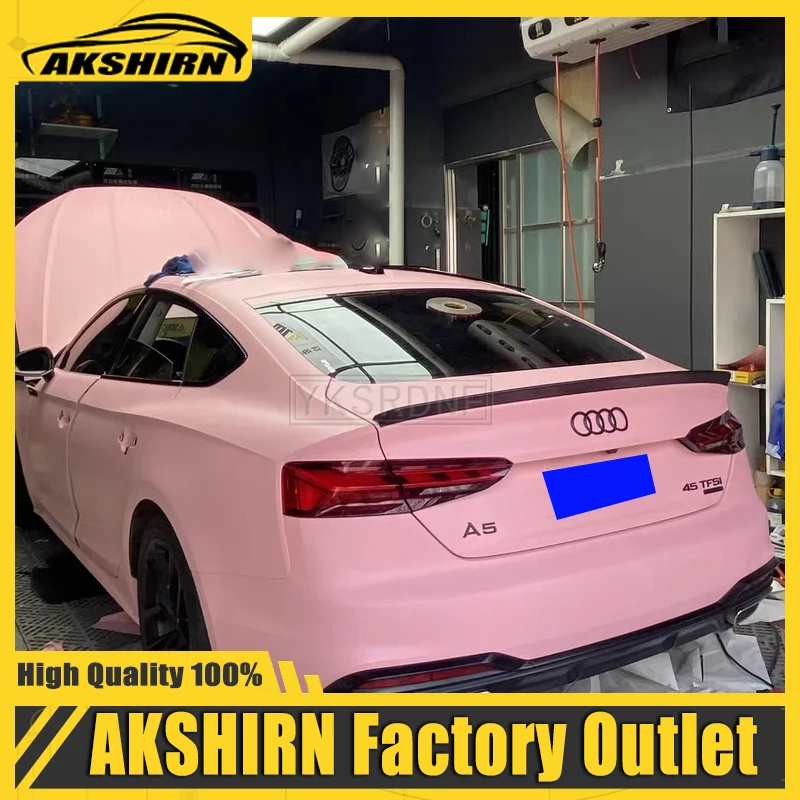 For Audi A5 Four Door Spoiler 2017 2018 2019 2020 2021 Car Rear Trunk Spoiler High Quality ABS Material Car Tail Wing Decoration