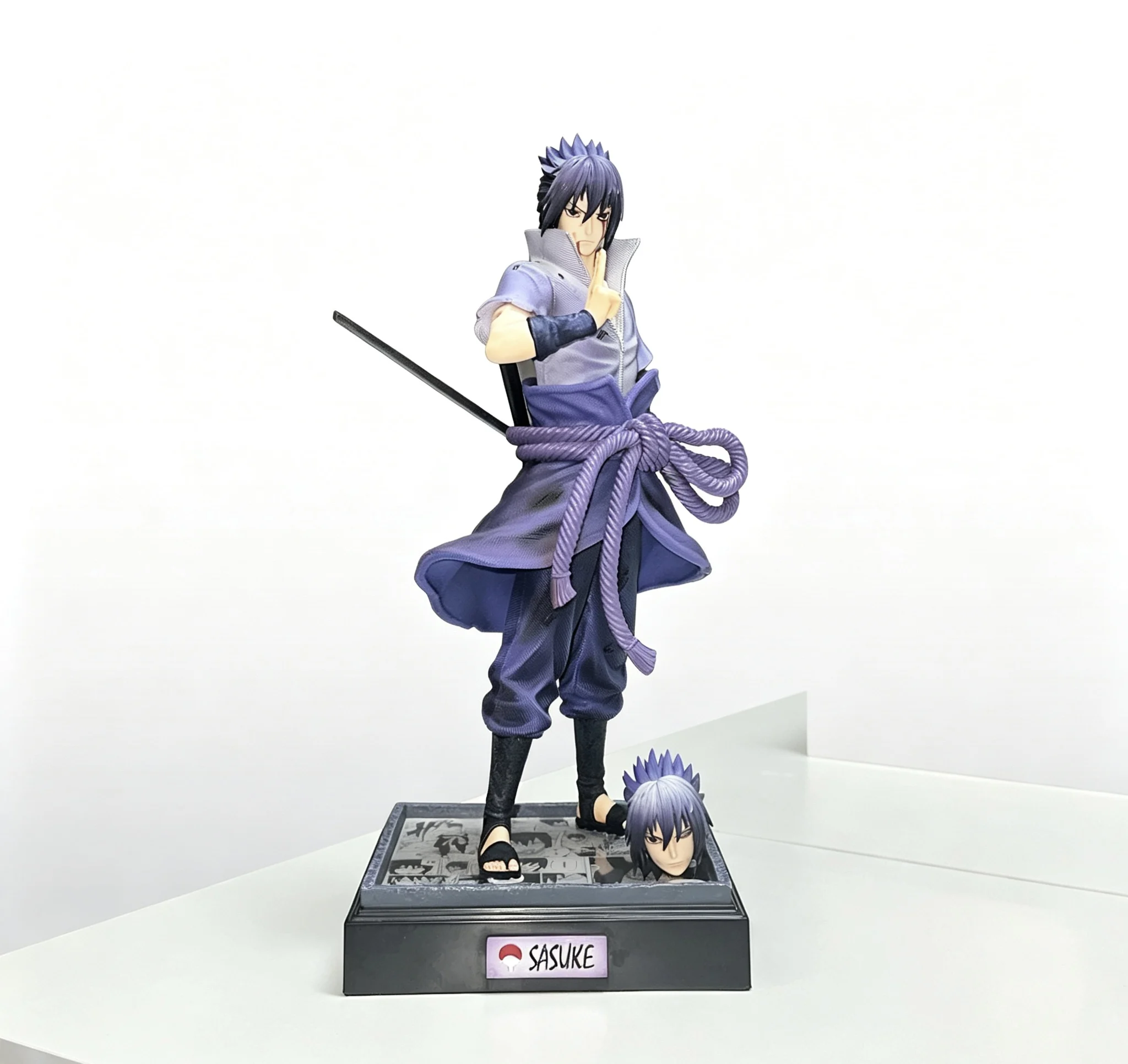 

Naruto Uchiha Sasuke Nirvana Sasuke 2.0 Double‑Head Version GK Statue Ornament Gift Wholesale