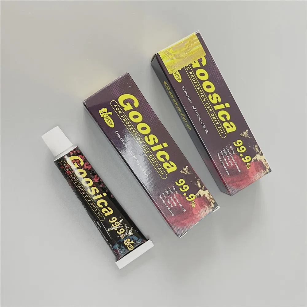 

Wholesale 99.9% Goosica Before Tattoo Cream for 3D Permanent Makeup Microblading Eyebrow Lips Body Supplier 10g