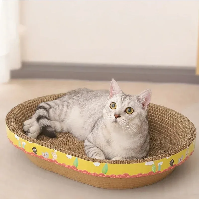 Papan garukan kucing ปกป้องเฟอร์นิเจอร์ที่ฝนกรงเล็บของเล่น