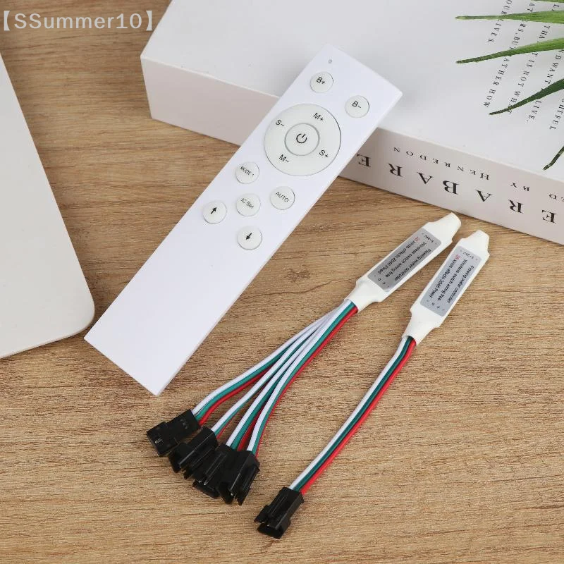 【SSummer10】12Key RF Remote LED Running-Water Controller - 4 Channel White/Black for WS2811 Strip Light【SS】