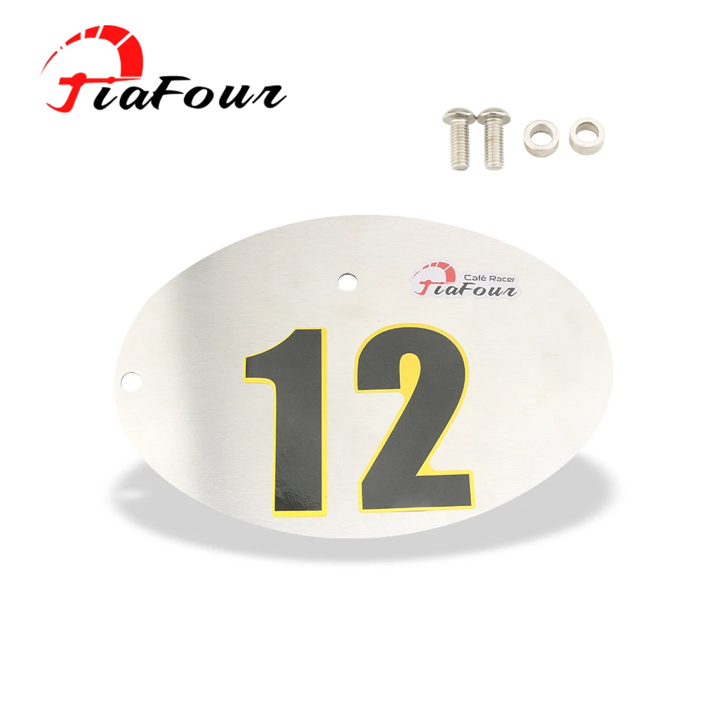 License Plate For CL250 CL300 CL500 SCL500 23-25 Motorcycle Accessories Aluminum Custom Oval Number Plate