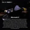 CVJ X R2E3 マーメイド 2 イヤホン高性能ダイナミックドライバー IEM 交換可能ケーブルインイヤーヘッドフォン 0.78 ミリメートル 2 ピン取り外し可能 2