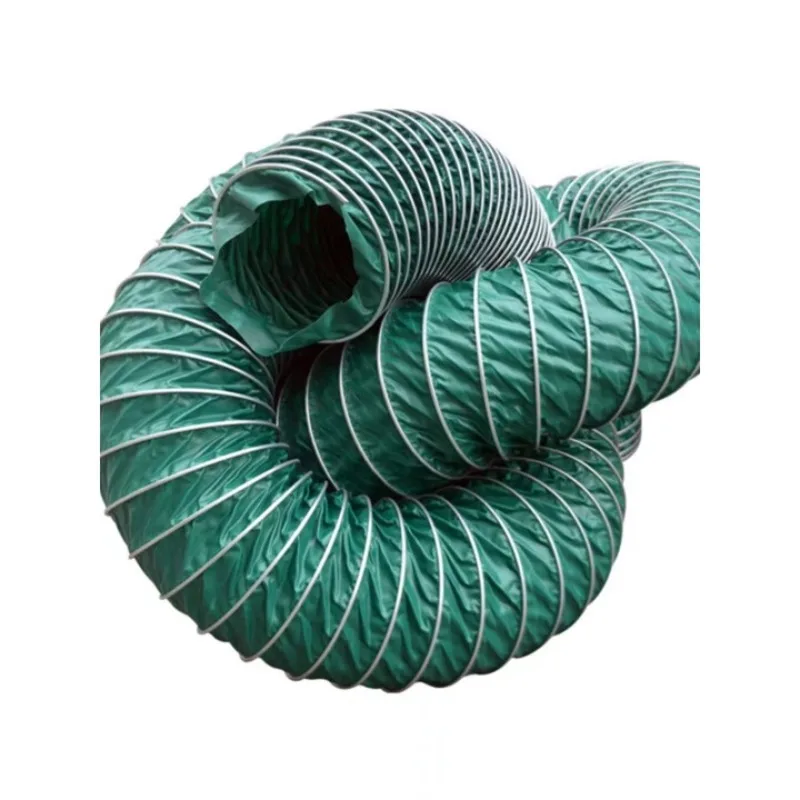 

Ventilation pipe flame retardant and high temperature resistant canvas steel wire hose