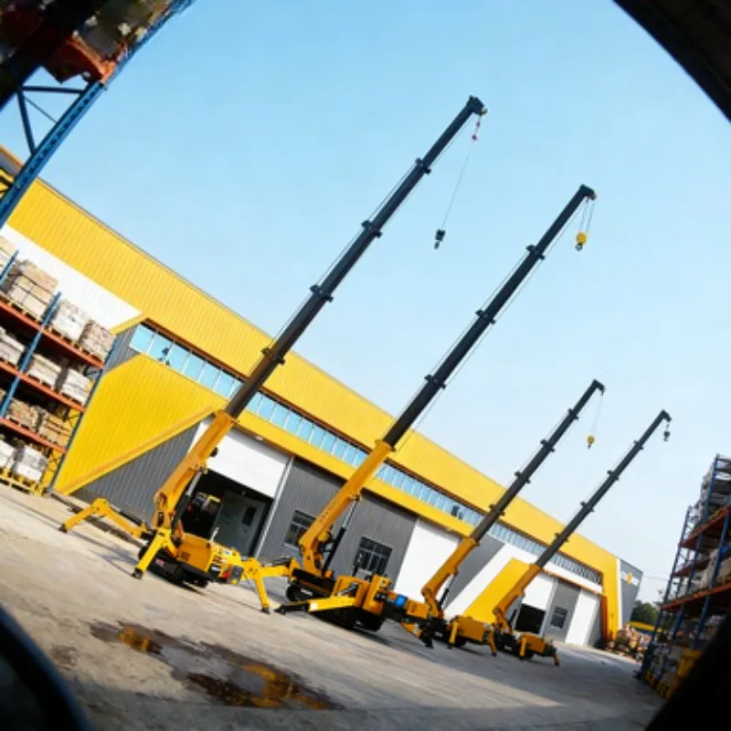 Multi-Functional 10T Spider Crane Narrow Working Portable Mini 3 Ton Folding Hydraulic Engine Hoist Spider Crane Construction