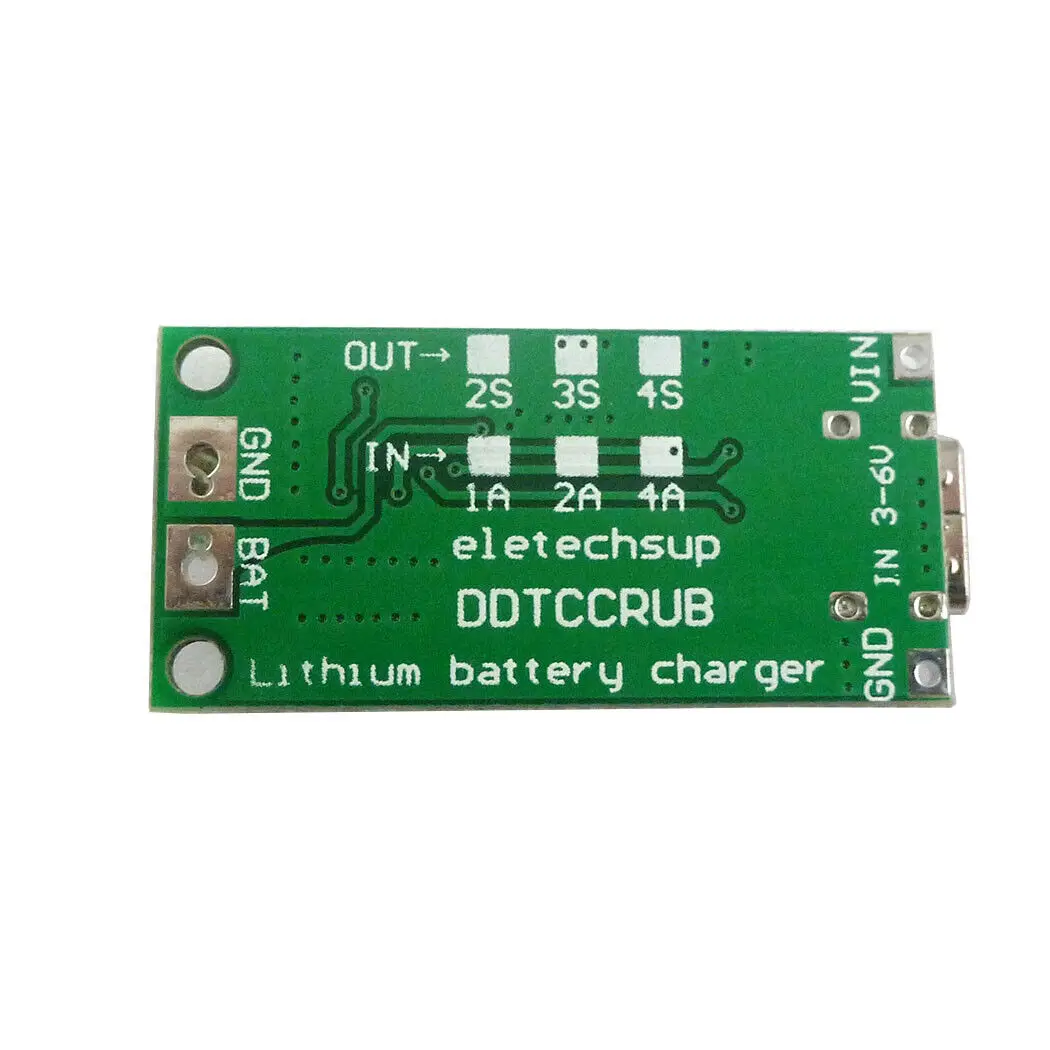 2S 2A 3-6V to 8.4V Step-Up Voltage Boost Lipo Li-Ion Dc 5V Type-C 18650 Charger