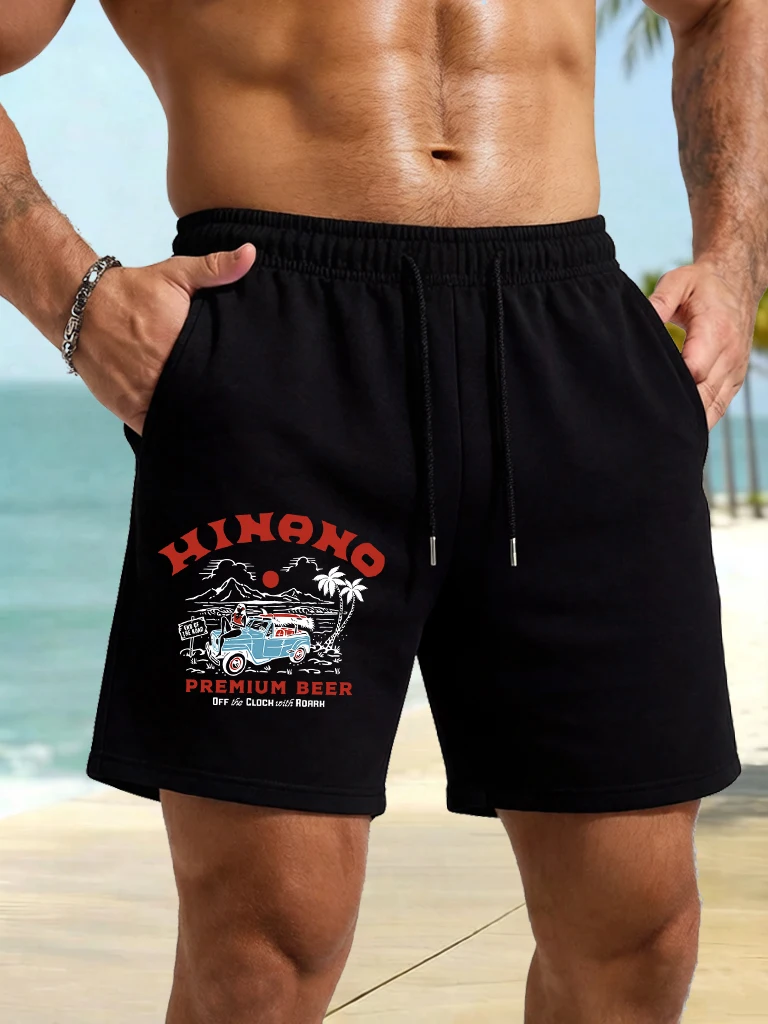 

Hinano Prtmium Beer Camping Design Men'S Summer S-2Xl Swimming Trunks Hip Hop Simple Sportpants Youth Comfortable Unisex Shorts