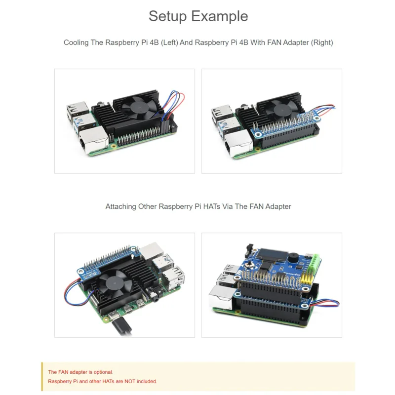 Ventilateur de refroidissement en alliage d'aluminium tout-en-un dédié pour Raspberry Pi 4B, réglage de la vitesse PWM, meilleur refroidissement, faible bruit, gain de place