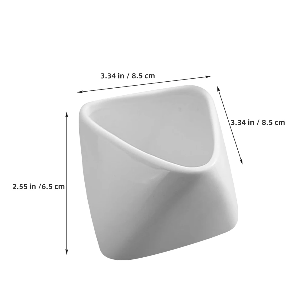 

Ceramic French Fries Cup Small Size Leak Proof Sauce Dish for Condiments Desserts Ice Cream Dipping Bowl Portable Lightweight