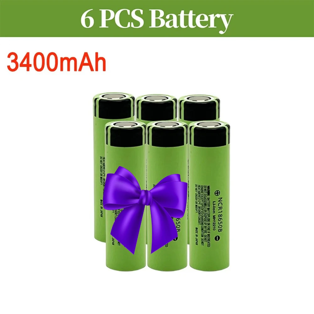 

Real Capacity 3.7V 2000/3400mAh NCR18650B 34B Rechargeable 18650 li-ion Battery for Monitoring,Flashlight, handheld fan Etc