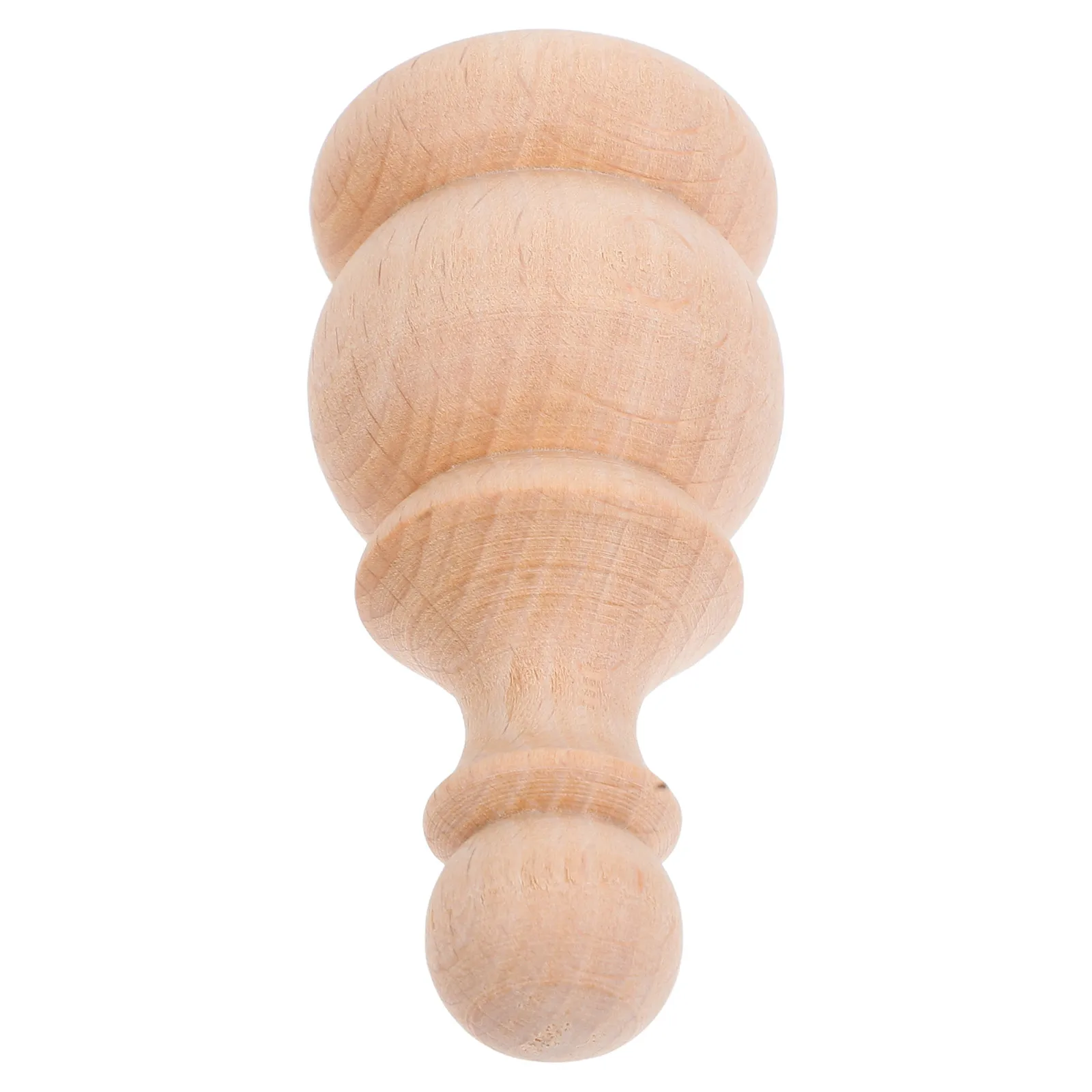 

Pillar Furniture Decorative Finials Solid Wood Carving Roman Bridge Staircase Bed Post Wooden Ornaments Storage
