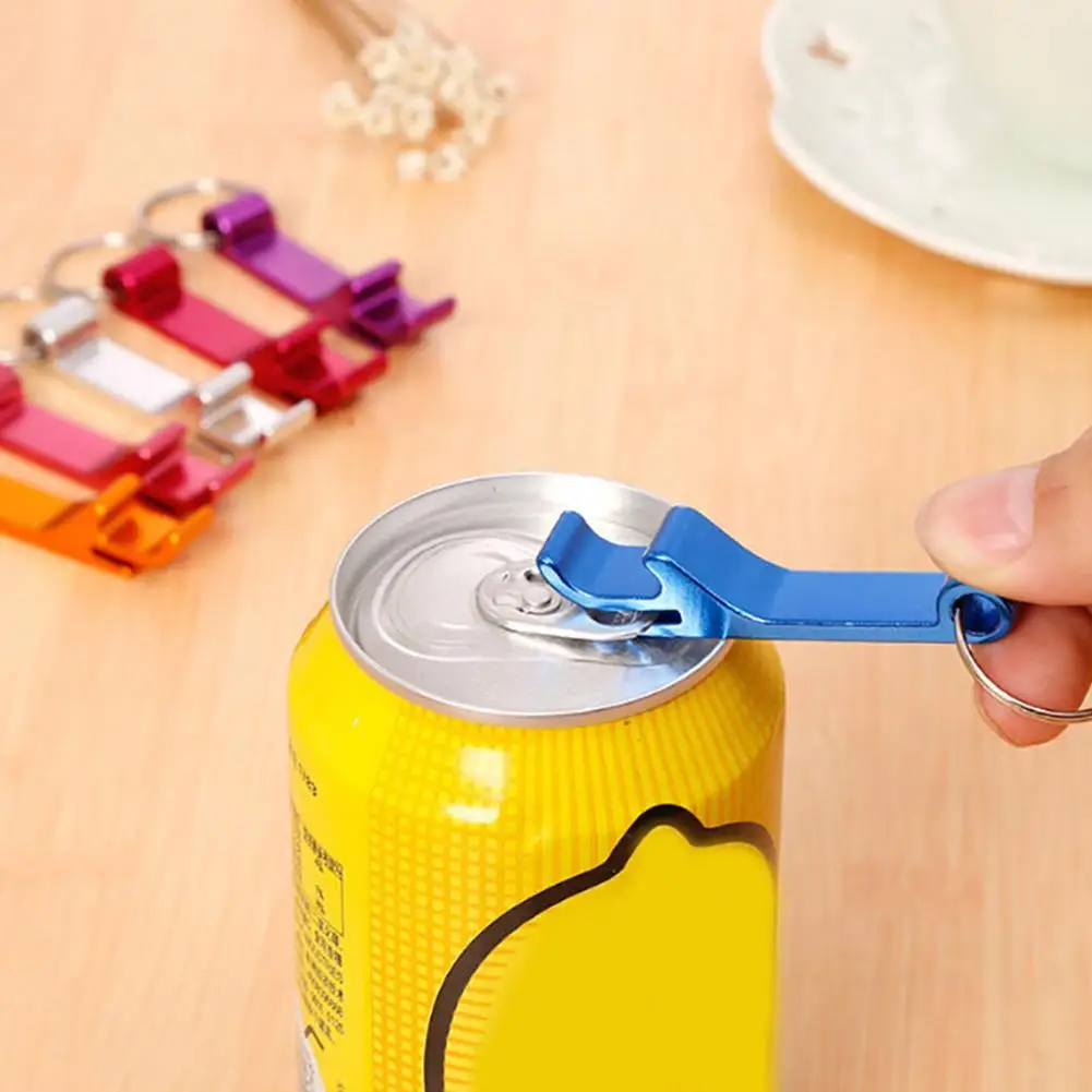 Mini Bottle Opener Portable Color Metal Beer Drink Bottle Opener Keychain Bar Tool Party Favor Gifts Home Accessories