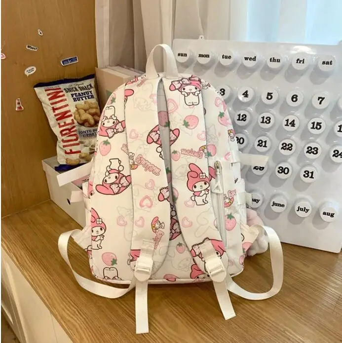 Hello Kitty Backpack, Cinnamoroll Melody Cute Daypack, Cartoon Anime Schoolbag, Girls Casual Travel Commute Knapsack