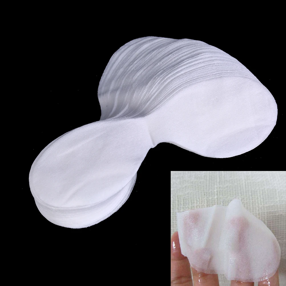 100Pcs Disposable Eye Mask Ultrathin Cotton DIY Natural Cotton Eye Paper Mask