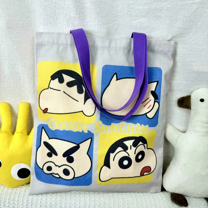 

New Large Capacity Crayon Shinchan Versatile Cute Handbag Women's Shopping Bag Anime Handbag Shopping Bag Casual Student Handbag