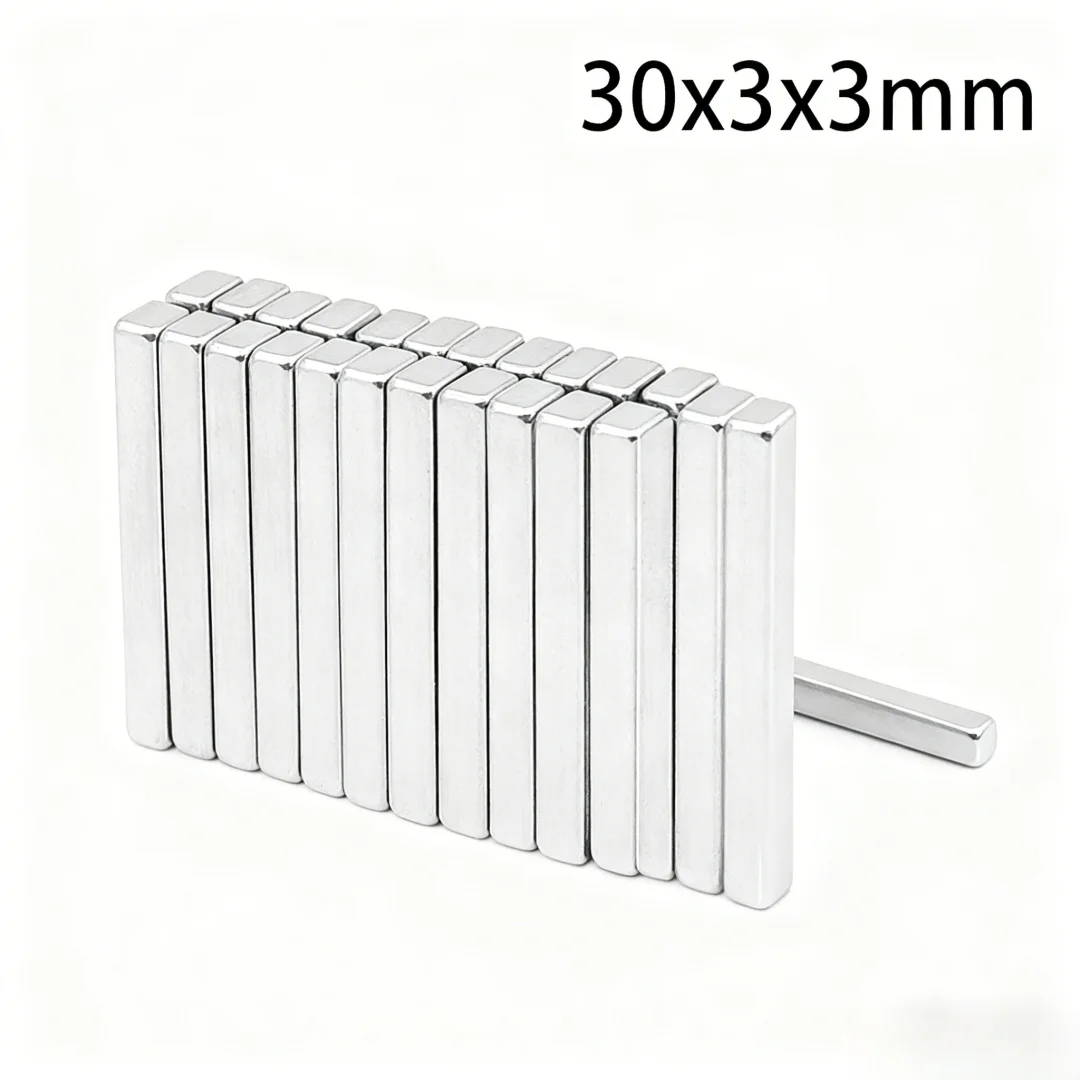 30x3x3mm Sheet Powerful Magnets 30*3*3 Strong Block Magnets For Fridge Diy Building Scientific Craft 30x3x3