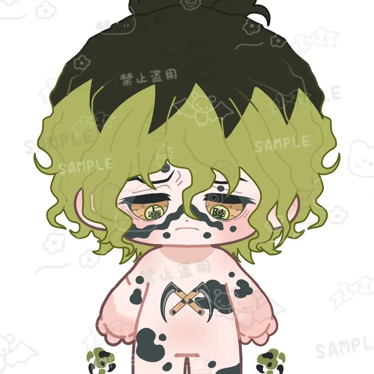 Demon Slayer/Kimetsu no Yaiba Gyūtarō 20cm superior quality baby Cosplay Plush Body merchandise