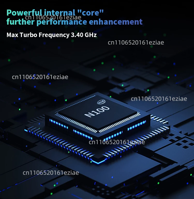 Mini Pc N100 N95 I7 Cheap Computer Wifi  Embedded Fanless Desktop Linux Ai Win 10 windows 11 Gaming Mini Pc view 3