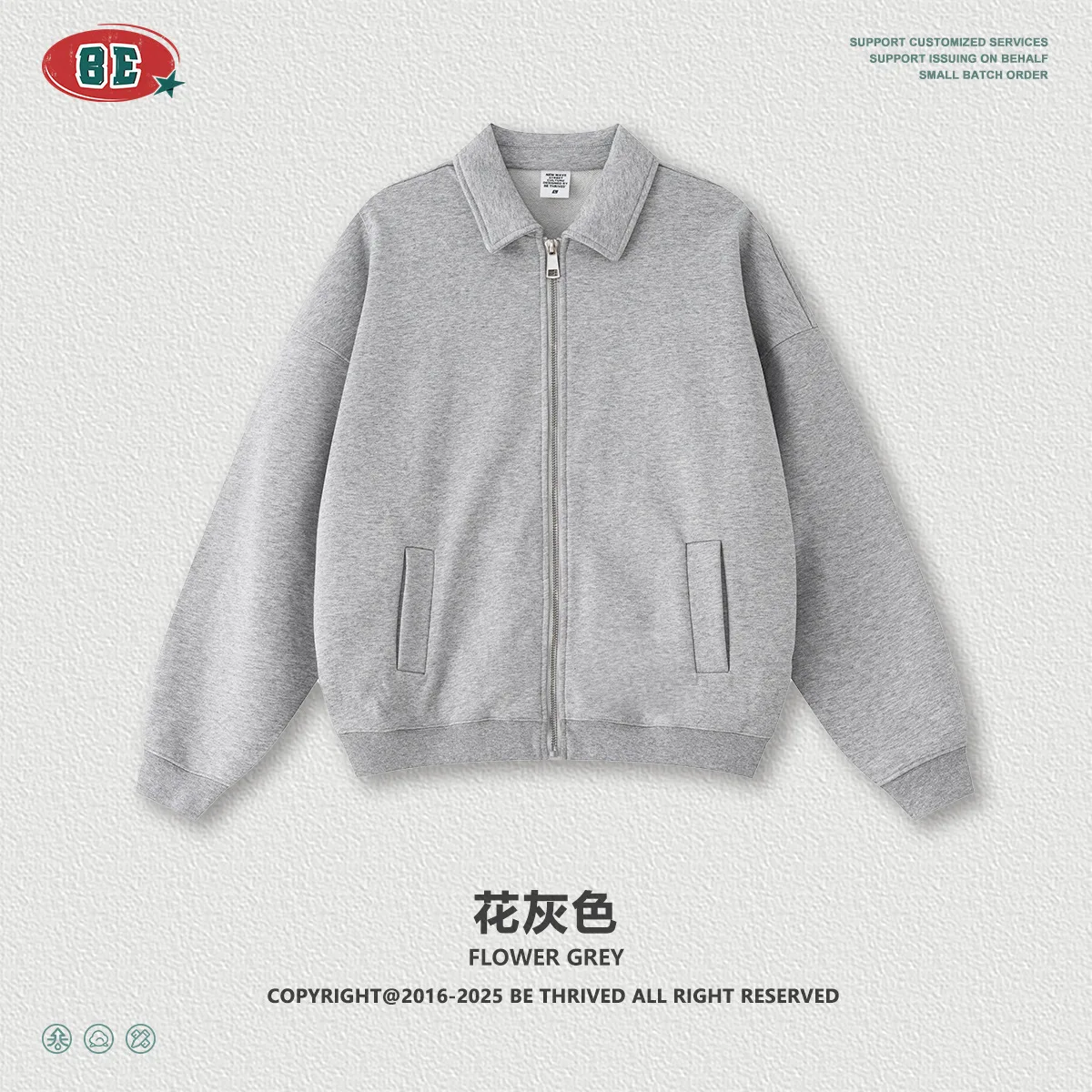 Roupas masculinas 2025 outono na moda marca high-end workwear estilo dinheiro velho turn-down colarinho moletom jaqueta moda na moda jkqh