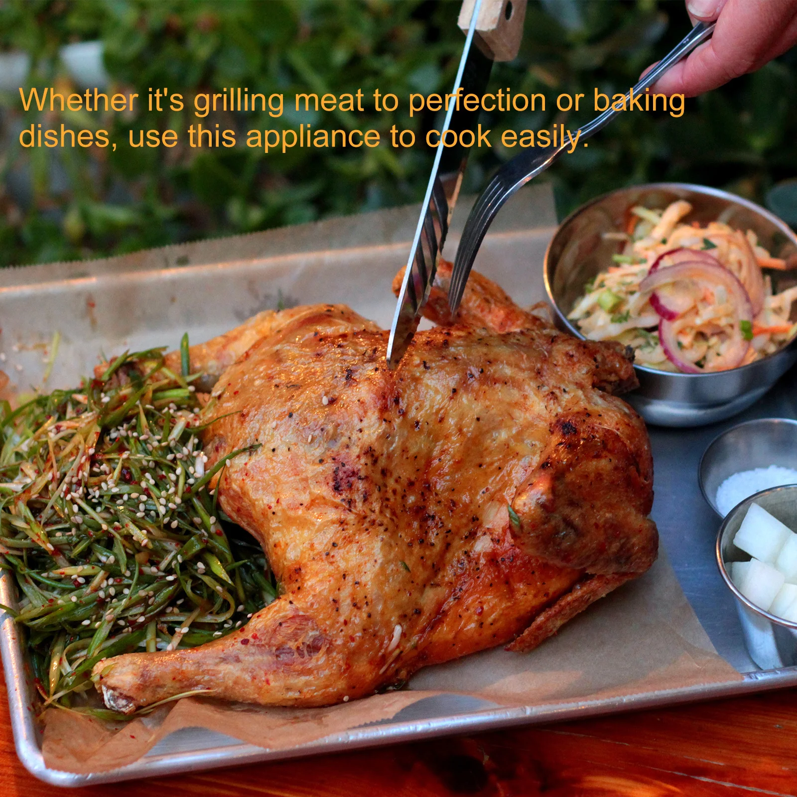 

1pc Stainless Steel Roasting Pan Extra Thick Non-Stick Bbq Grill Plate For Stovetop Outdoor Barbecue Grilled Fish Accessory