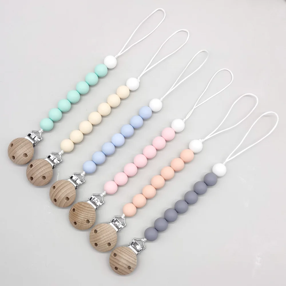 Infant And Toddler Products Silicone Pacifier Chain Soothes Babies Anti Drop Chain