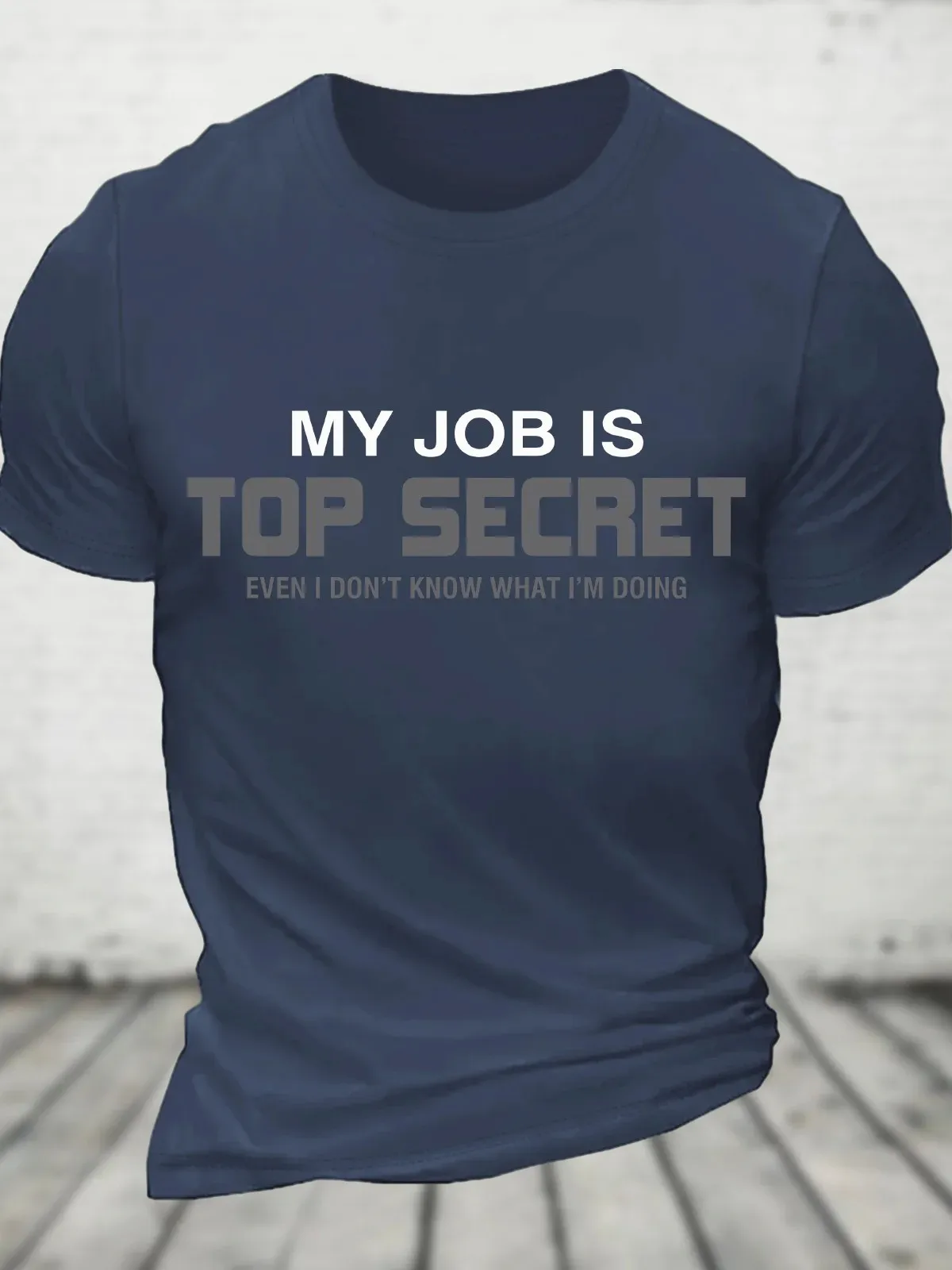 My Job Is Top Secret Cotton T-Shirt image 5