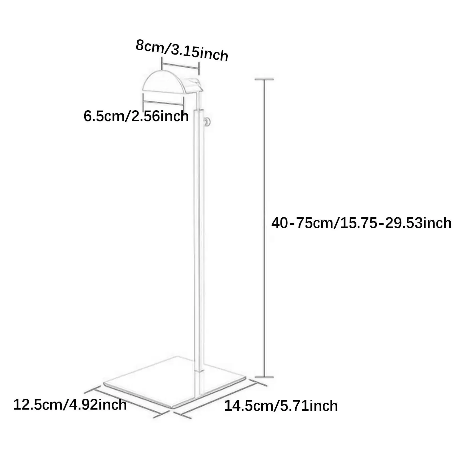 Picture 4: Bag Display Stand Stable Base Bracket Hanger for Store Counters Boutique