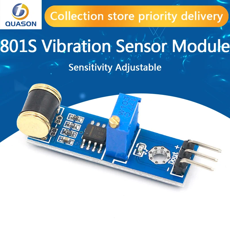 801S Vibration Sensor Vibration Module Analog Output Sensitivity Adjustable