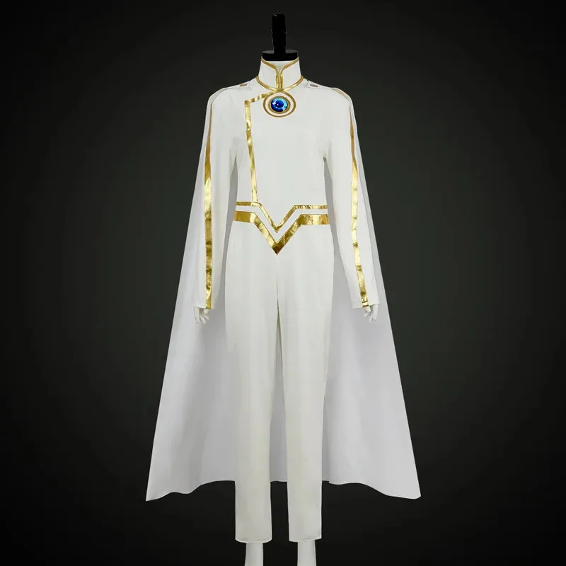 X لطيفة تأثيري حلي بذلة عباءة لين لينغ موحدة حفلة الهالوين الزي للنساء الرجال كرنفال الدعائم