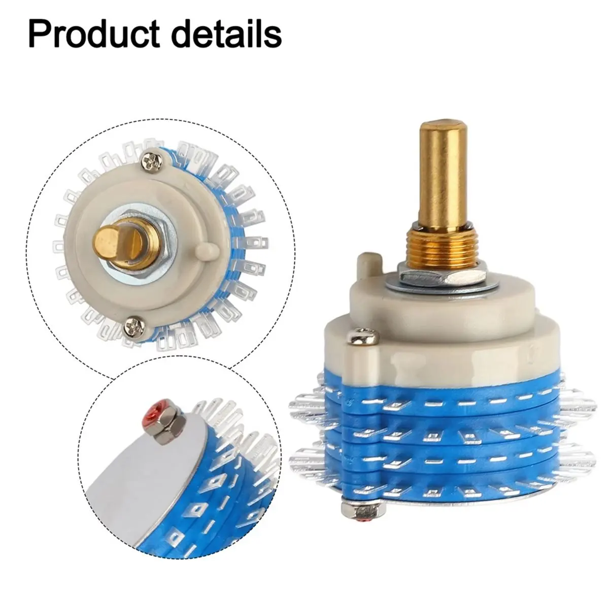 DT89 HOT Rotary Switch for Electronics 6mm Shaft Diameter 24 Step Rotary Switch Length of 20mm Shaft Made-Before-Break Mechanism