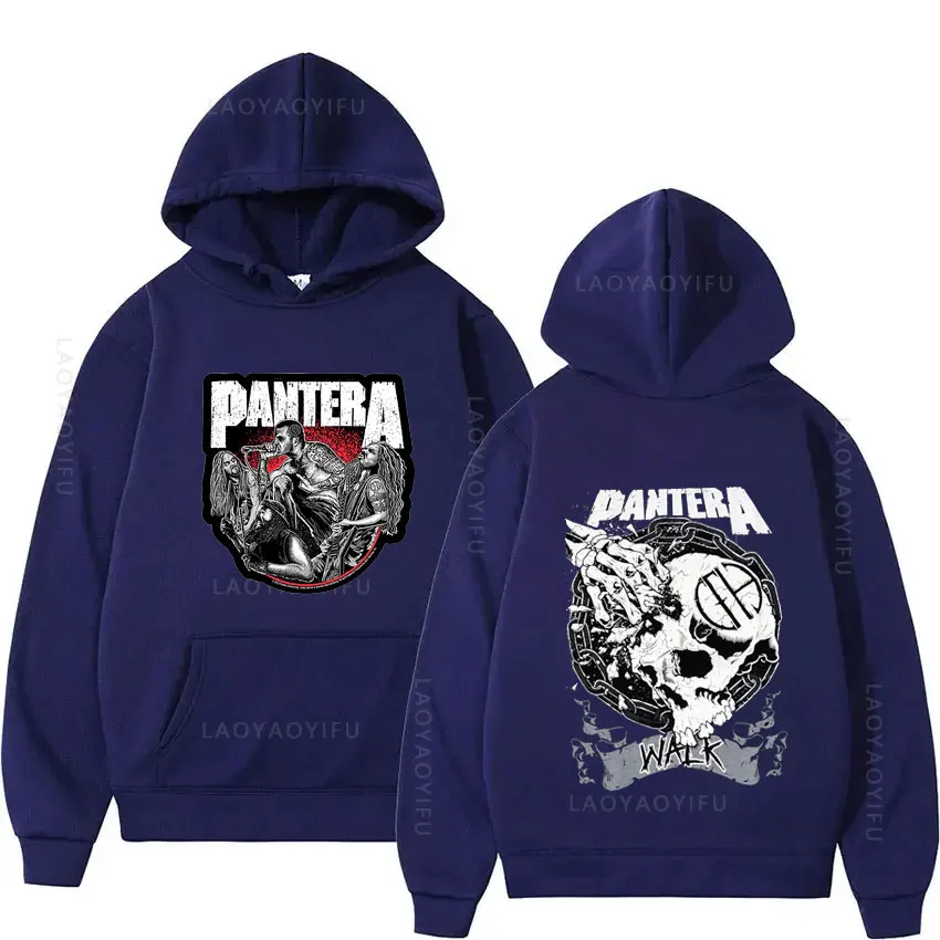 Pantera-Sweat à capuche thème groupe de métal pour hommes, sweat à capuche Y2K, sweats à capuche PVD, chemise à capuche, vêtements d'automne et essentiels, nouveau