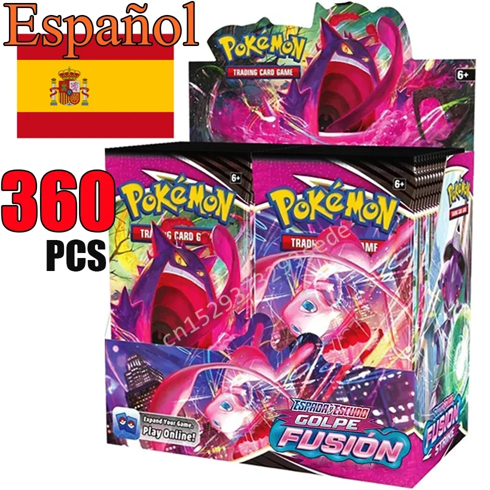 New Spanish Pokemon Cards English French CROWN ZENITH SILVER TEMPEST Brilliant Stars Carte Pokémon Collection Toys