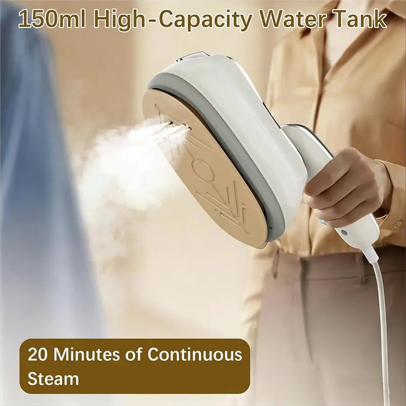 【NEW PRODUCTS TO BE RELEASED IN 2026 】EU Plug 2-In-1 Garment Steamer& Steam Iron For Clothes, Handheld Steam Engine Travel Steam