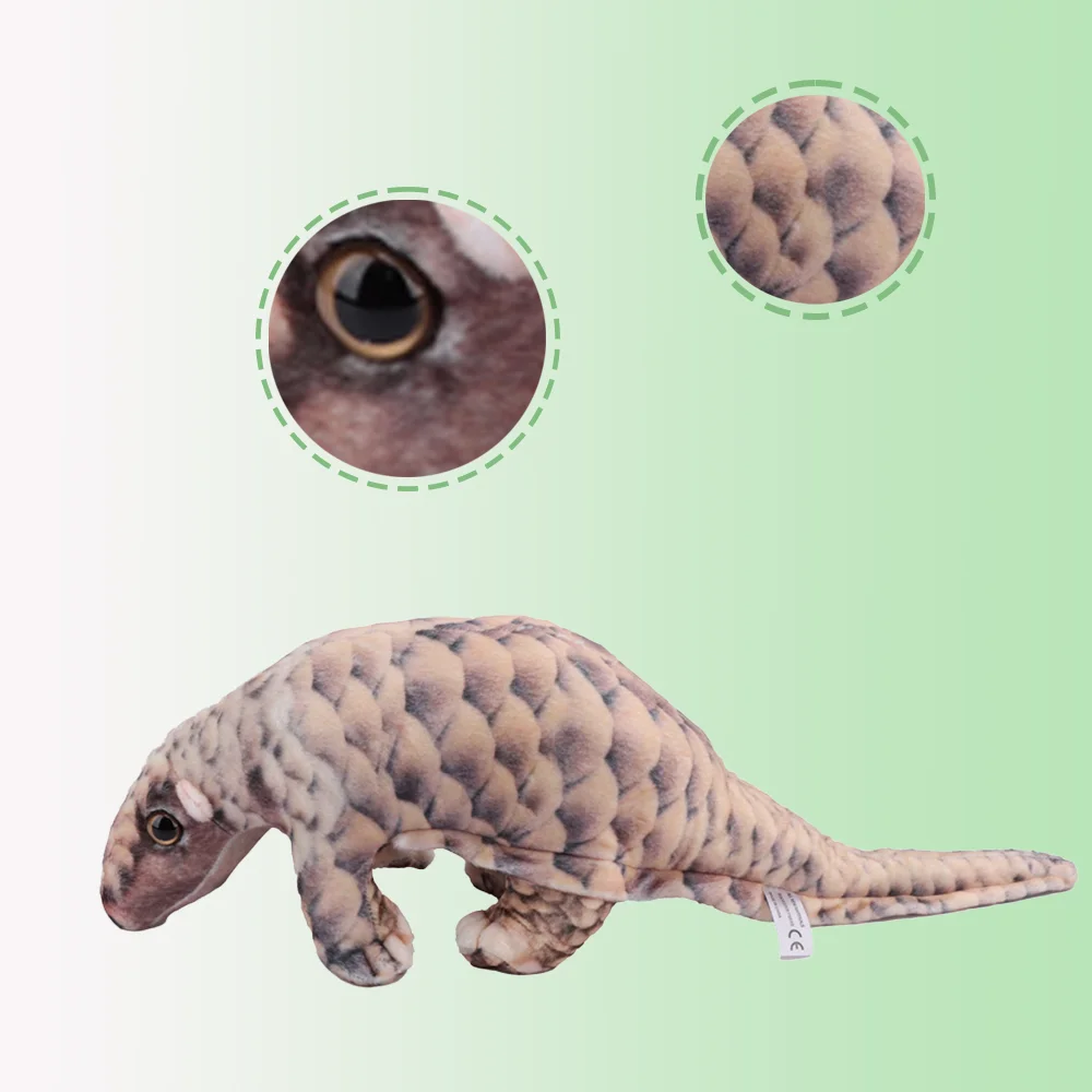 Juguete de peluche de pangolina para niños, almohada de juguete de dibujos animados, decoración del hogar, 55cm