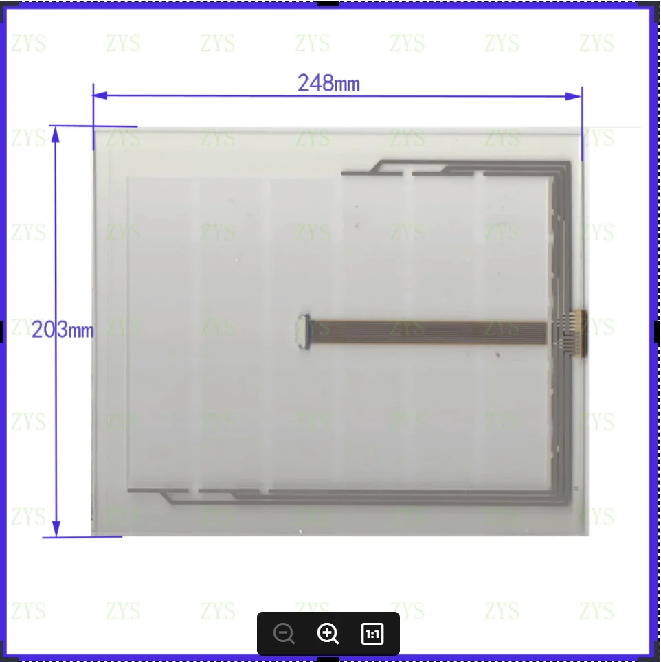 DH 2162 10.4Inch 248*203mm 11Wire Resistive TouchScreen Panel Digitizer 248*203 For GPS CAR This Is Compatible