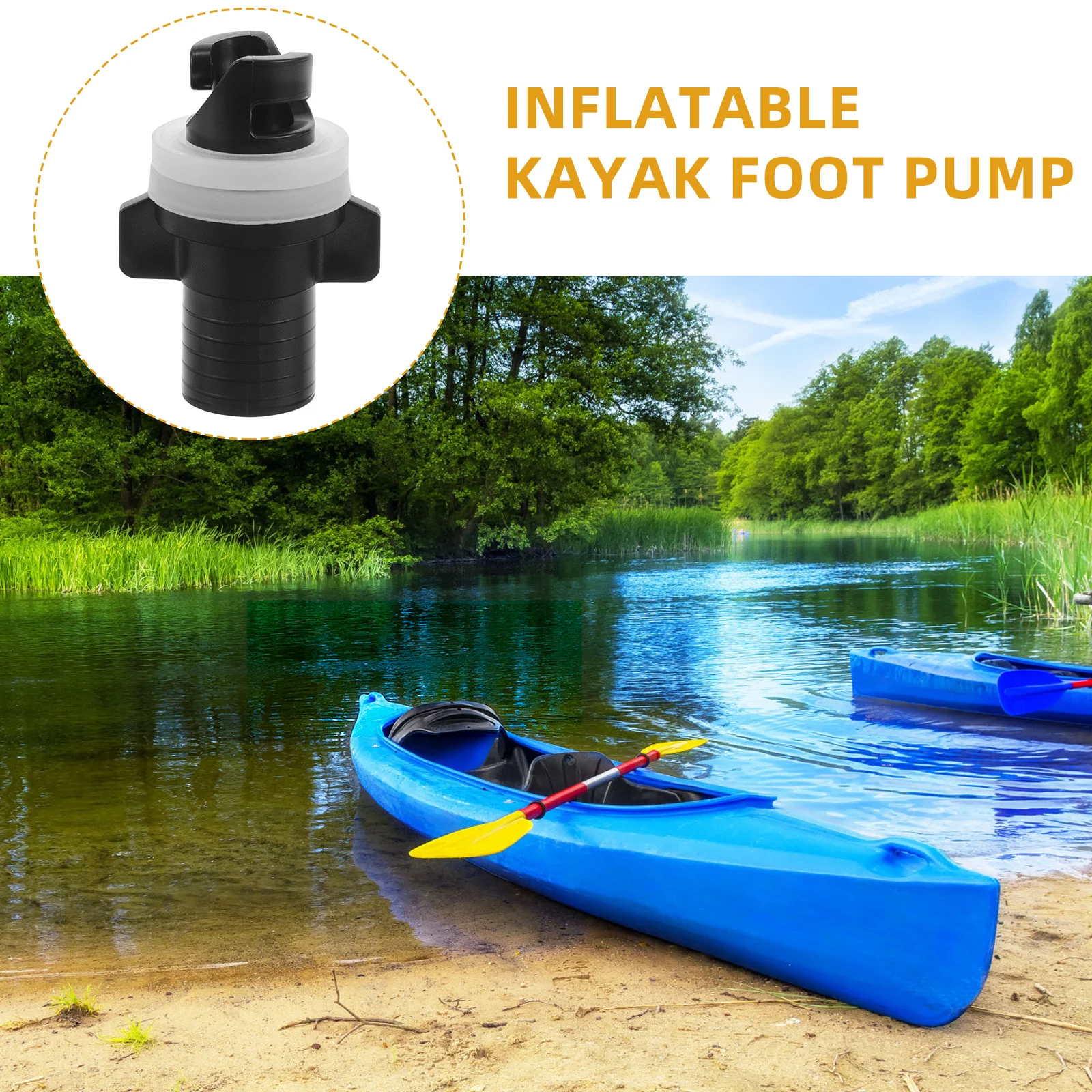 

5pcs 5 PCS Kayak Foot Pumps for Boats Replacement Parts Black Inflatable Accessories Paddle Board Attachment