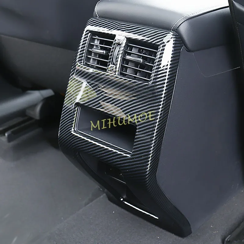 

Carbon Fiber Car Interior Rear Seat Armrest Air Vent Cover Trims For Mitsubishi Outlander 2022 2023 2024 2025 2026