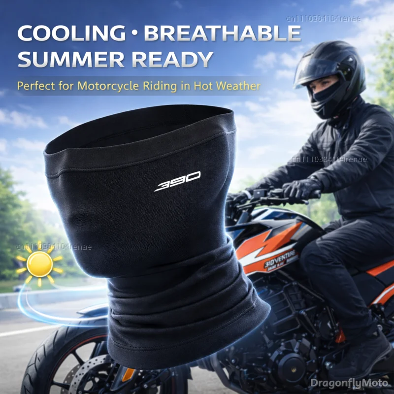 

For KTM 390 ADVENTURE ADV 2020-2026 and 2024 2025 Duke Motorcycle Windproof Summer Cycling Face Cover Neck Tube Breathable Logo