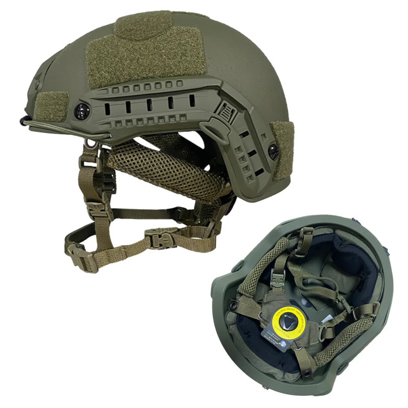 Tactical high shear bulletproof helmet, ballistic ACH, IIIA NIJ, aramid PE, safety NIJ IIIA MICH FAST