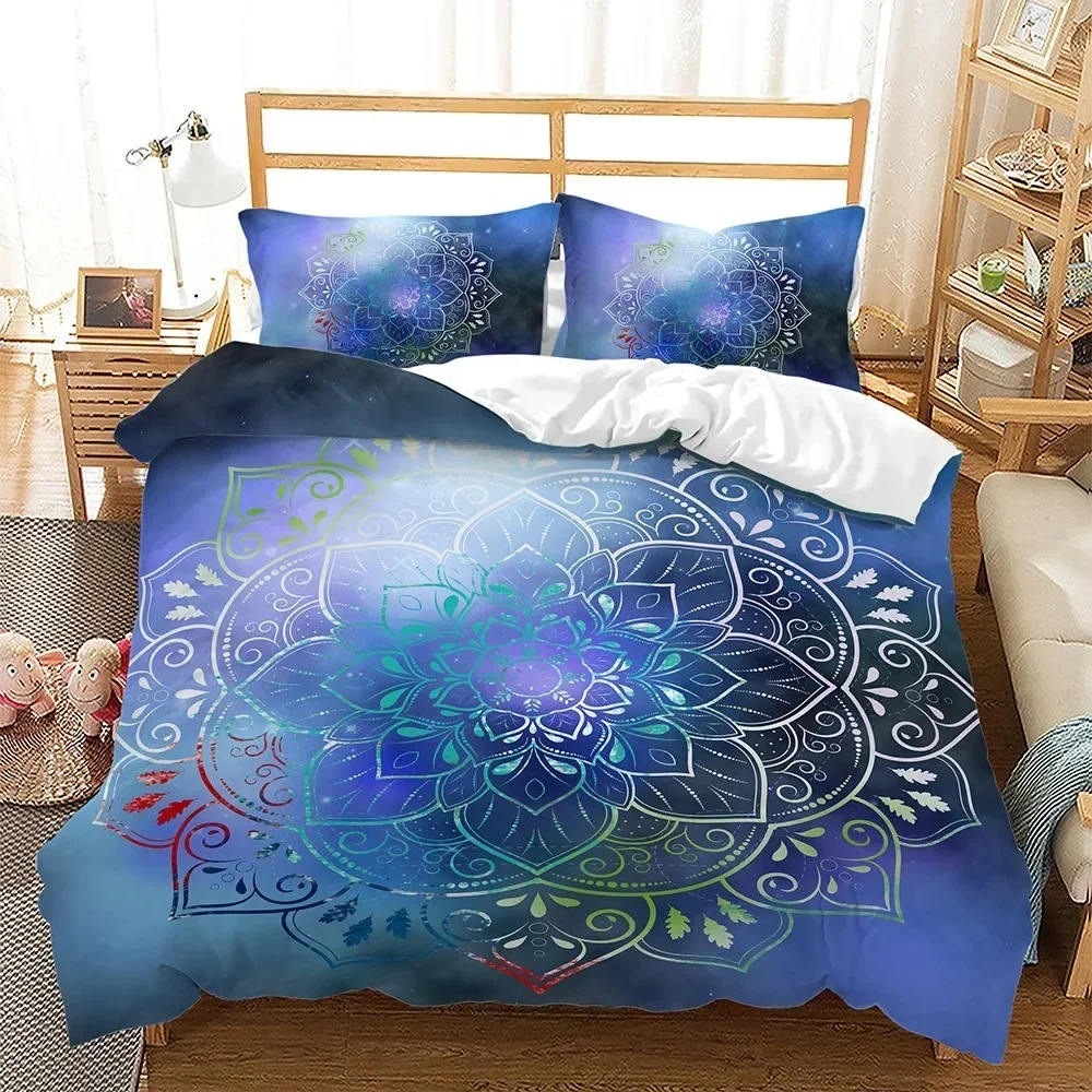 Bohemian Bedding Set Fashion Duvet Cover Pillowcases Single Double TwinQueen For Men Women Kids Gift