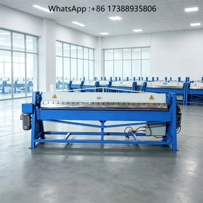 2000mm Manual Pan Brake Press Brake Machine Bending Length Aluminum/Stainless Steel/Carbon Steel Easy to Operate